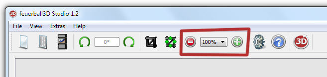 Screenshot feuerball3D Toolbar Preview